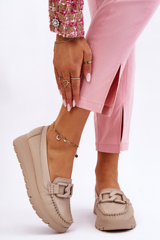 Mokasíny na platforme s ornamentmi v...