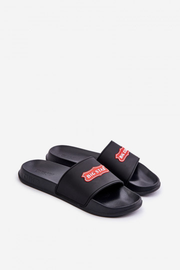 Papuče pre mužov Z Logo Big Star OO174028 čierna