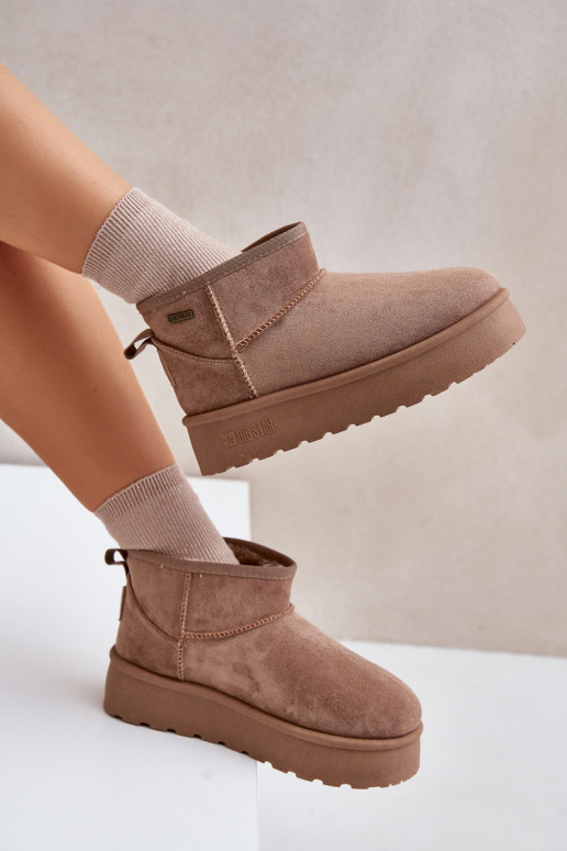 Nízka Snehule s platformou Big Star OO274A100 béžová Nízka Snehule s platformou Big Star OO274A100 béžová