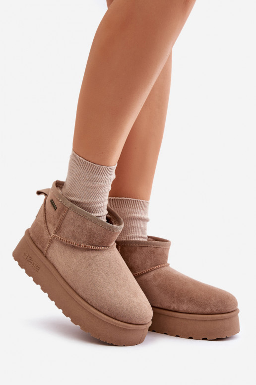 Nízka Snehule s platformou Big Star OO274A100 béžová Nízka Snehule s platformou Big Star OO274A100 béžová