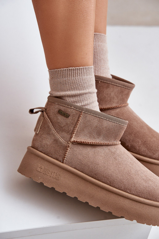 Nízka Snehule s platformou Big Star OO274A100 béžová Nízka Snehule s platformou Big Star OO274A100 béžová