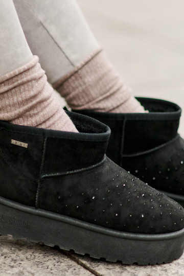 Snehule S Dekoráciou s platformou Big Star OO274A105 čierna 2