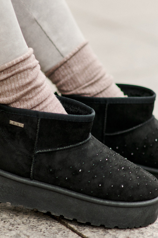 Snehule S Dekoráciou s platformou Big Star OO274A105 čierna Snehule S Dekoráciou s platformou Big Star OO274A105 čierna