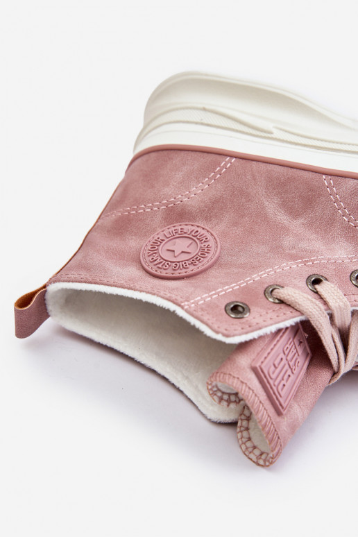 zahriať sa Bežná obuv s platformou Big Star OO274071 Ružová