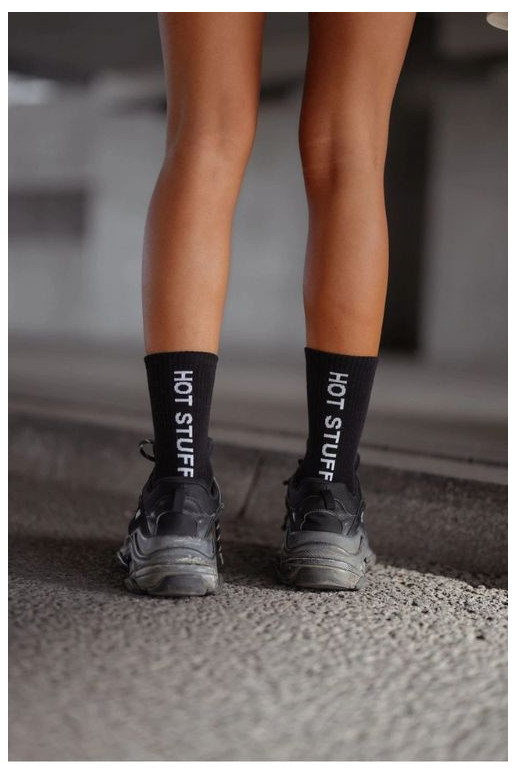 Bavlnené ponožky Dámske HOT STUFF čierna Bavlnené ponožky Dámske HOT STUFF čierna
