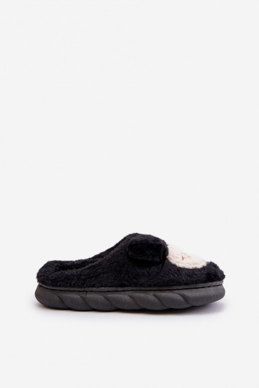teplý s kožušinou Papuče Dámske čierna Jozelinetta teplý s kožušinou Papuče Dámske čierna Jozelinetta