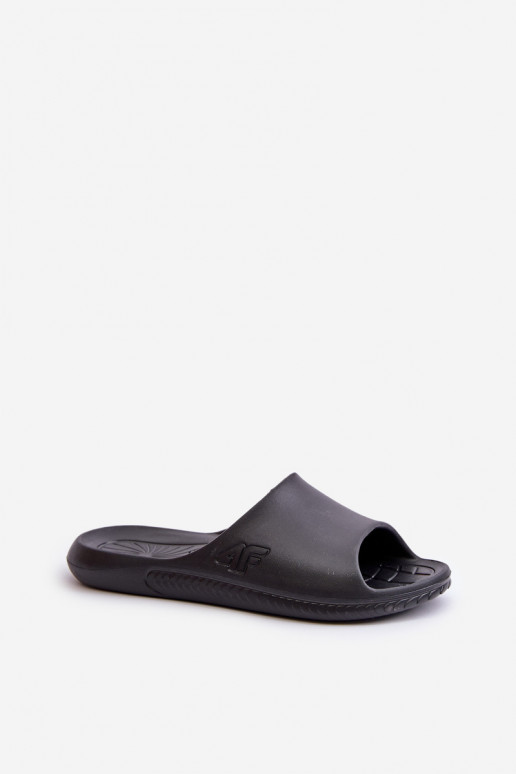 Dámske papuče 4F 4FMM00FFLIF093A-20S čierna farba Dámske papuče 4F 4FMM00FFLIF093A-20S čierna farba