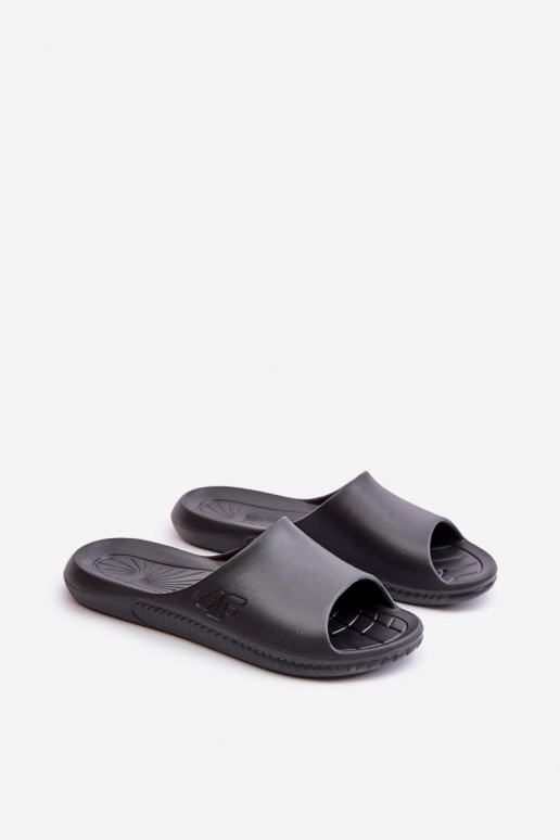 Dámske papuče 4F 4FMM00FFLIF093A-20S čierna farba Dámske papuče 4F 4FMM00FFLIF093A-20S čierna farba