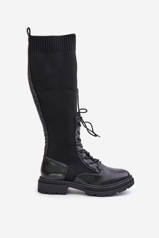 Trvalý model čižmy Ze SkarpetkoIną CholeInką čierna Iranel