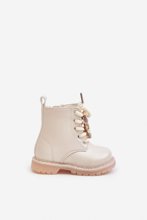 zahriať sa Čižmy deti S medveďom Zapnuté Hrad béžová Enchanta