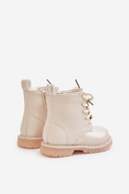 zahriať sa Čižmy deti S medveďom Zapnuté Hrad béžová Enchanta