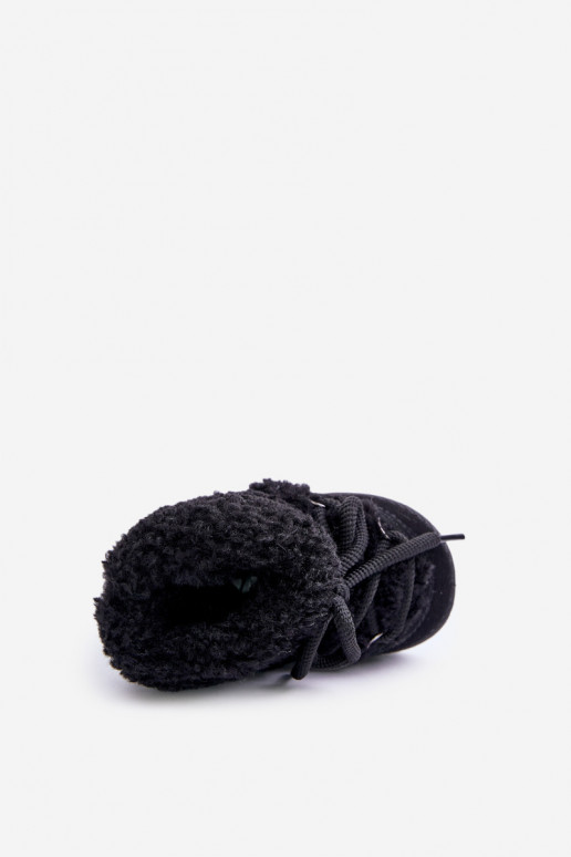 teplý Čižmy Snehule deti s popruhmi čierna Asija