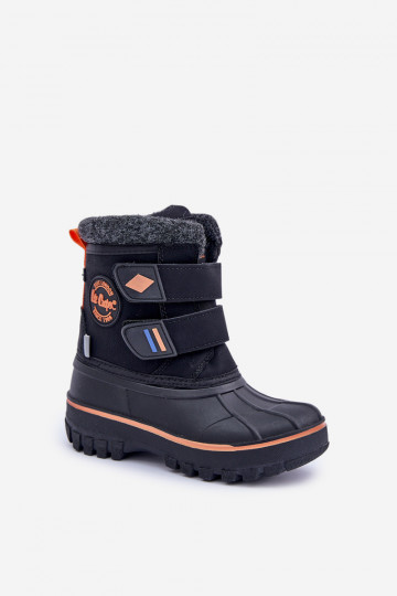 Snehule deti s lepiacimi spojkami Lee Cooper LCJ-24-44-2865K čierna