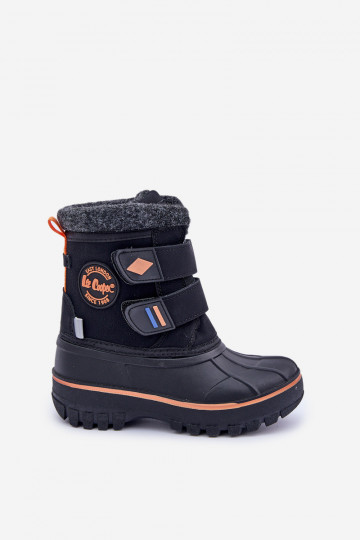 Snehule deti s lepiacimi spojkami Lee Cooper LCJ-24-44-2865K čierna 2