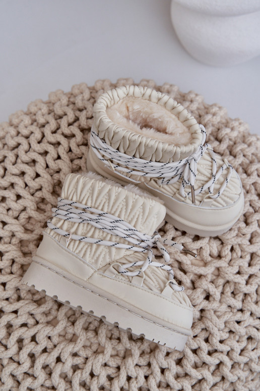 Snehule deti zahriať sa Grubym s kožušinou vo vnútri slonovina Zapnutéstira