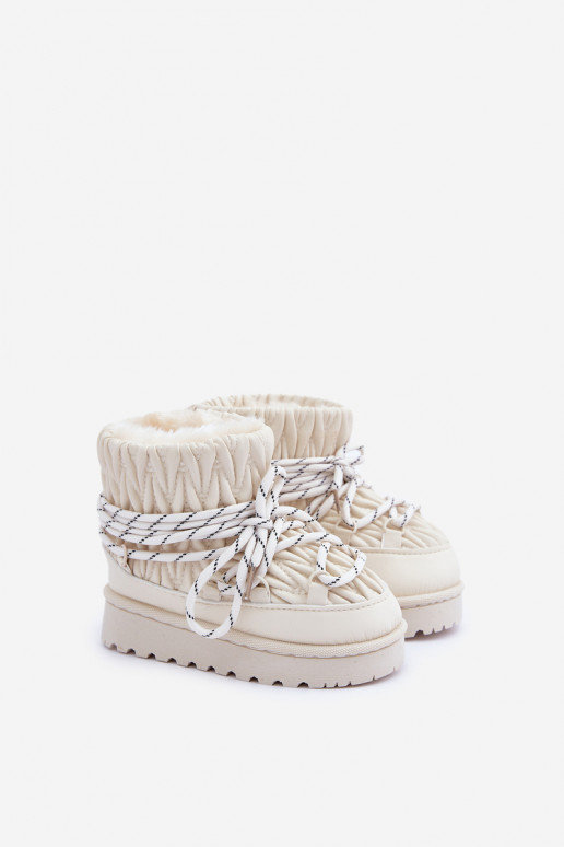 Snehule deti zahriať sa Grubym s kožušinou vo vnútri slonovina Zapnutéstira