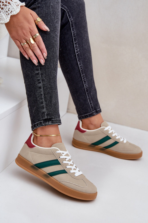 Tenisky model obuvi Dámska nízka béžová EnnorInen