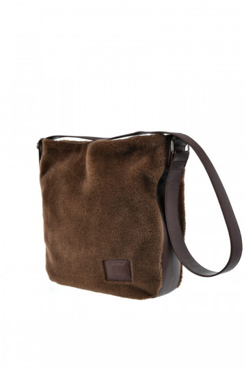 Futrzana Kabelka Big Star OO574035 Hnedá 2