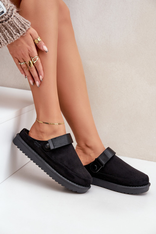 zahriať sa Papuče Dámske s platformou čierna Neliel zahriať sa Papuče Dámske s platformou čierna Neliel