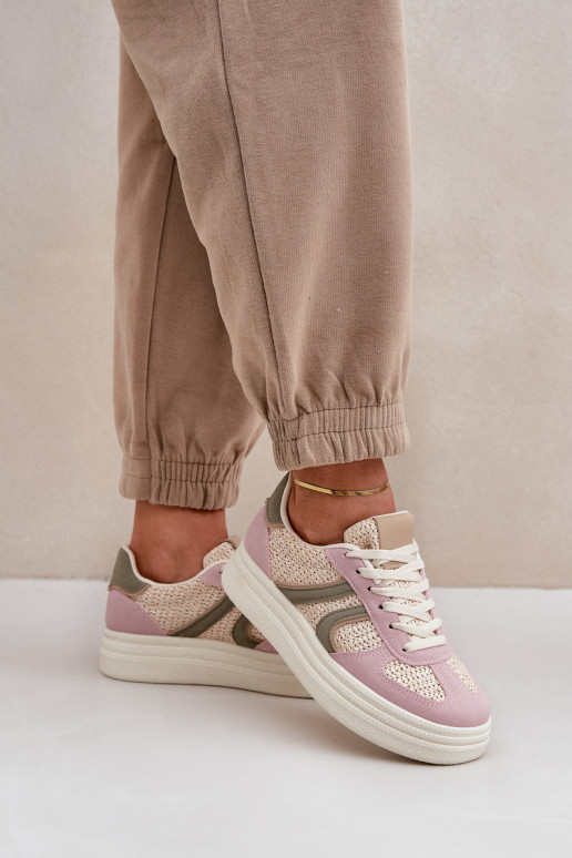 Sneaker štýl dámske topánky s platformou v rôznych farbách Lesida