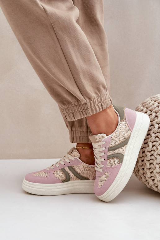 Sneaker štýl dámske topánky s platformou v rôznych farbách Lesida