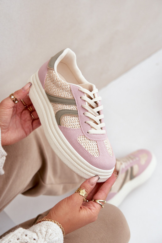 Sneaker štýl dámske topánky s platformou v rôznych farbách Lesida