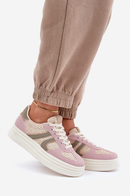 Sneaker štýl dámske topánky s platformou v rôznych farbách Lesida