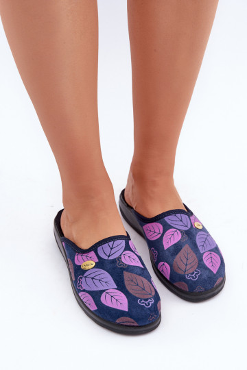 Pohodlné papuče Dámske IN Liście Inblu CU00005F tmavomodrá 2