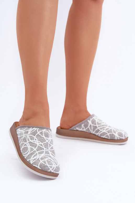 Lesk Papuče Dámske Inblu CT000028 sivá Lesk Papuče Dámske Inblu CT000028 sivá
