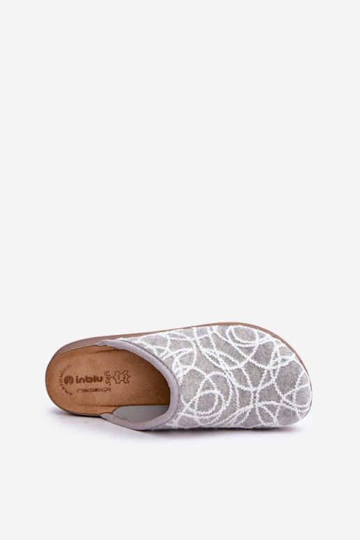Lesk Papuče Dámske Inblu CT000028 sivá Lesk Papuče Dámske Inblu CT000028 sivá