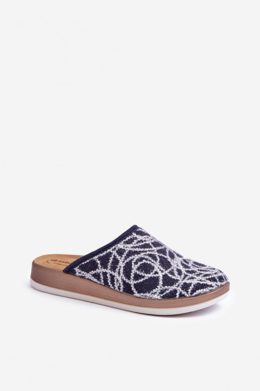 Lesk Papuče Dámske Inblu CT000028 tmavomodrá Lesk Papuče Dámske Inblu CT000028 tmavomodrá