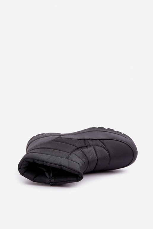 Snehule pre mužov Zapnuté Hrad zahriať sa s kožušinou vo vnútri čierna Linnora