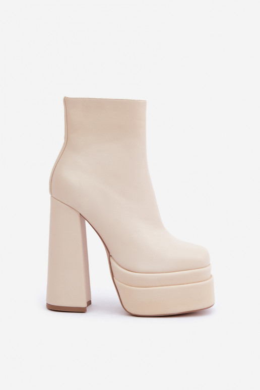 Čižmy s platformou I Príspevok zahriať sa slonovina Selahra