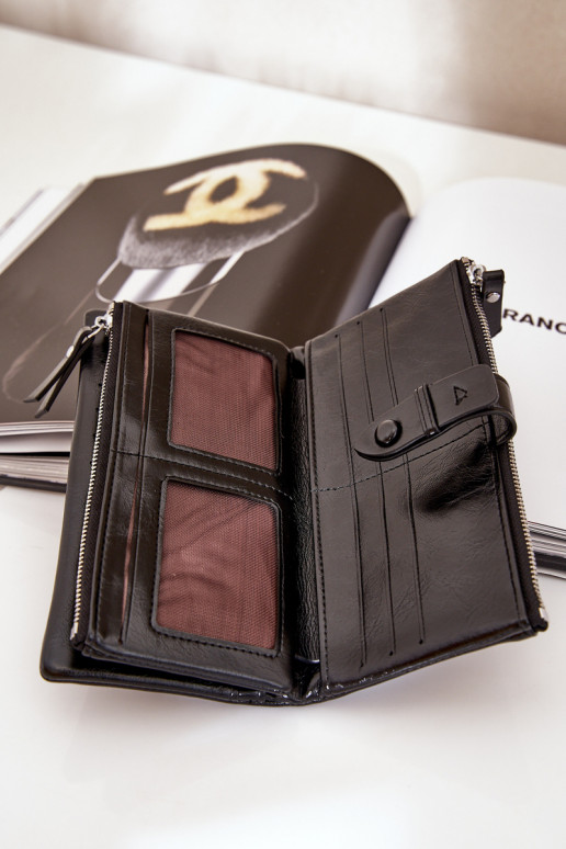 Dámska peňaženka z eko kože čierna Irinda Dámska peňaženka z eko kože čierna Irinda