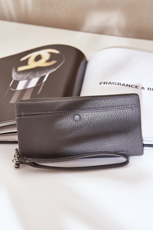 Veľká dámska peňaženka S razením z eko kože sivá Mártiel Veľká dámska peňaženka S razením z eko kože sivá Mártiel