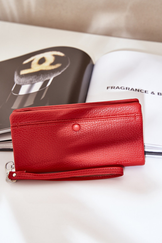 Veľká dámska peňaženka S razením z eko kože červená Mártiel Veľká dámska peňaženka S razením z eko kože červená Mártiel