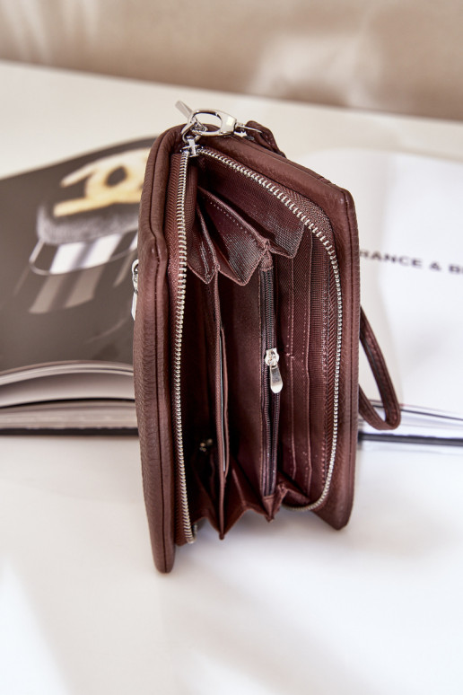 Veľká dámska peňaženka S razením z eko kože CzekoladoIny Mártiel Veľká dámska peňaženka S razením z eko kože CzekoladoIny Mártiel