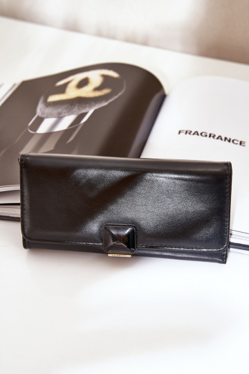 Eko Kožené Gładki Dámska peňaženka čierna Erolia