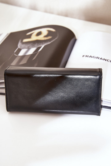 Eko Kožené Gładki Dámska peňaženka čierna Erolia 2