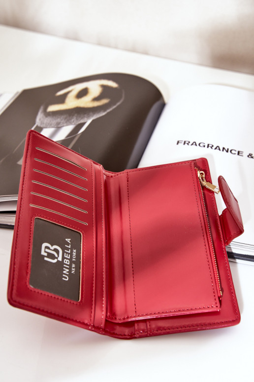 Dámska peňaženka z eko kože červená Kalinessa Dámska peňaženka z eko kože červená Kalinessa