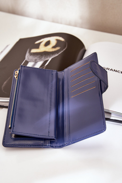 Dámska peňaženka z eko kože tmavomodrá Kalinessa Dámska peňaženka z eko kože tmavomodrá Kalinessa