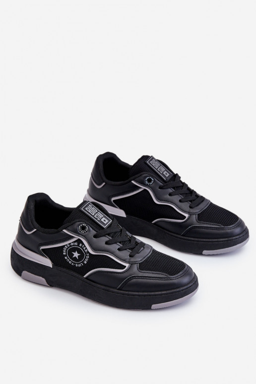 Dámske Športový štýl topánky Big Star LL274443 Čierna a-sivá