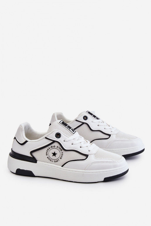 Dámske Športový štýl topánky Big Star LL274440 biely-čierna Dámske Športový štýl topánky Big Star LL274440 biely-čierna