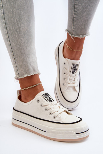 Dámske Topánky Big Star NN274205 biela farba