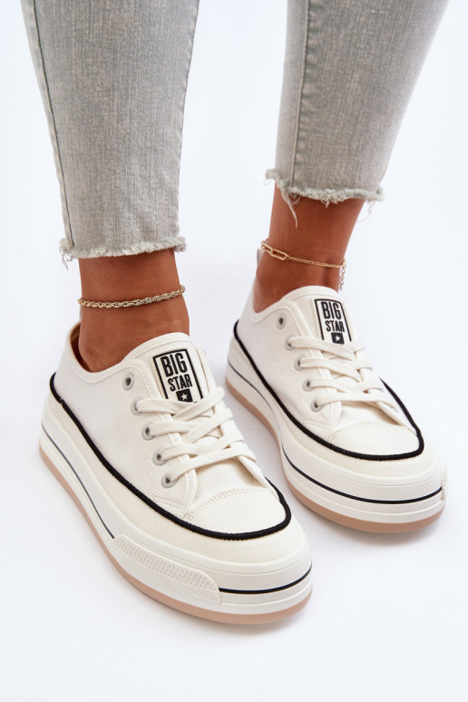 Dámske Topánky Big Star NN274205 biela farba Dámske Topánky Big Star NN274205 biela farba
