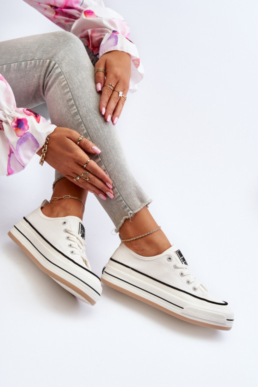 Dámske Topánky Big Star NN274205 biela farba Dámske Topánky Big Star NN274205 biela farba