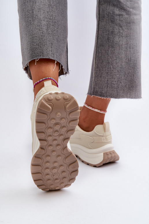 Tenisky model obuvi Dámske HI-POLY SYSTEM Big Star NN274A105 béžová Tenisky model obuvi Dámske HI-POLY SYSTEM Big Star NN274A105 béžová