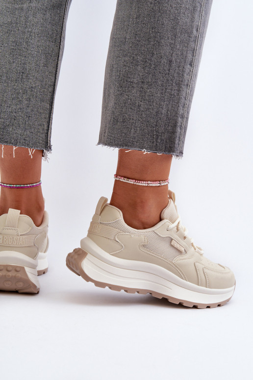 Tenisky model obuvi Dámske HI-POLY SYSTEM Big Star NN274A105 béžová Tenisky model obuvi Dámske HI-POLY SYSTEM Big Star NN274A105 béžová