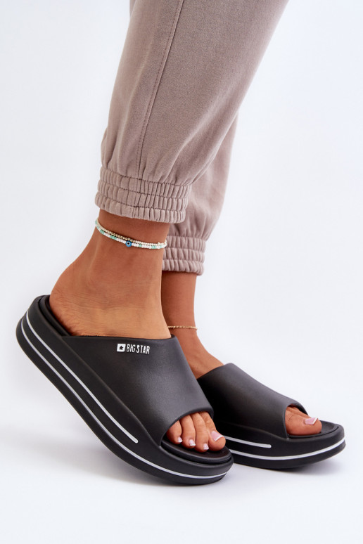 Dámske papuče s platformou Big Star NN274A037 čierna Dámske papuče s platformou Big Star NN274A037 čierna