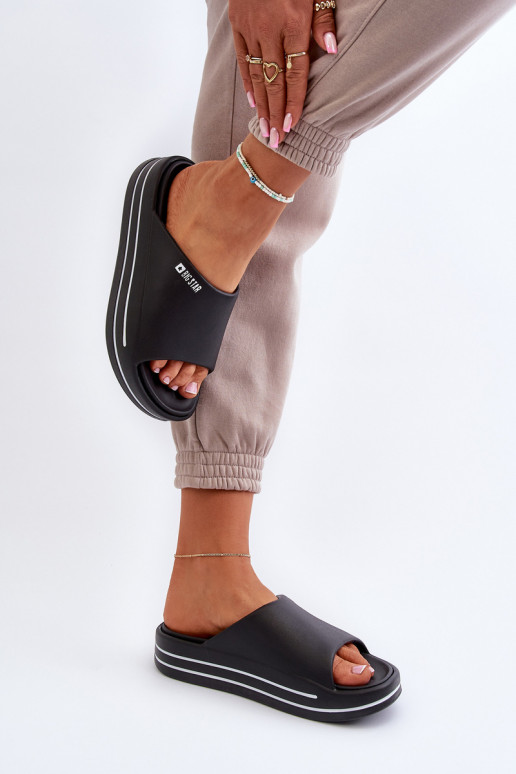 Dámske papuče s platformou Big Star NN274A037 čierna Dámske papuče s platformou Big Star NN274A037 čierna